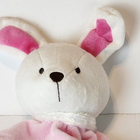 Child of Mine by Carter's pink bunny Lovey Rattle Mommy loves me - Picture 2 of 6